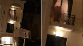 北投溫泉「陽台活春宮」！丸子頭女全裸激戰　路人看傻：眼鏡快給我

爆料公社」臉書
