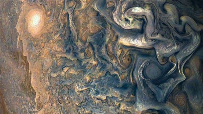 上帝在宇宙作畫　木星大氣擾動圖美呆