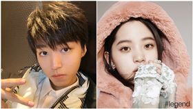 歐陽娜娜,王俊凱(合成圖/翻攝自微博)