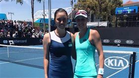 ▲詹皓晴與絲瑞波特妮克。（圖／劉雪貞提供）