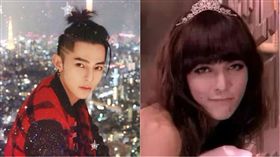 汪東城cosplay藤井莉娜,翻攝自微博