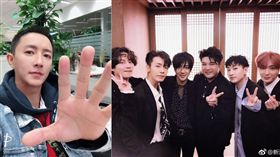 ▲韓媒爆韓庚有望合體SJ。（合成圖／翻攝自新浪娛樂微博）