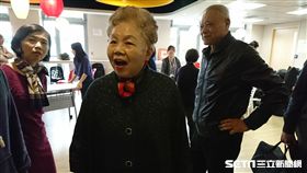 柯文哲媽媽何瑞英18日出席活動。 圖／記者林敬旻攝