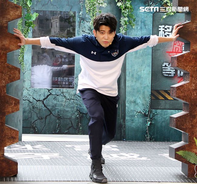 陳珮騏、劉奕兒、禾浩辰、侯彥西霸氣現身「移動迷宮：死亡解藥」，和粉絲一同闖關。（記者邱榮吉/攝影）