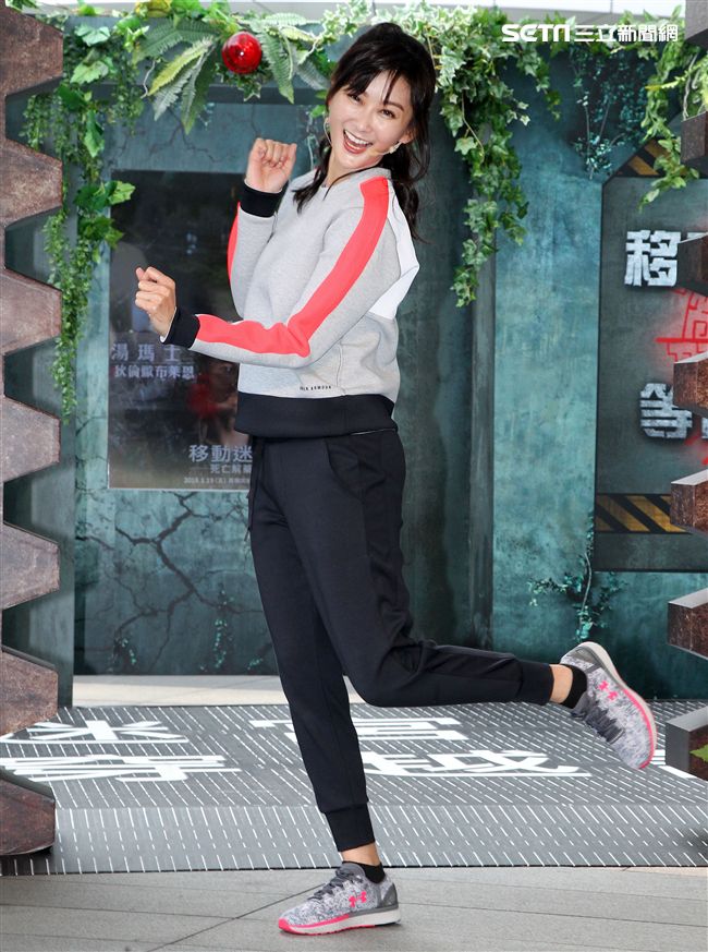 陳珮騏、劉奕兒、禾浩辰、侯彥西霸氣現身「移動迷宮：死亡解藥」，和粉絲一同闖關。（記者邱榮吉/攝影）