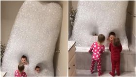 家長,父母,家管,小孩,泡泡浴,洗澡,玩水,童心未泯,爸爸
（圖／翻攝自YouTube）