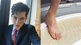 吳亦凡,EXO,腳,腳趾,腳指甲,衛生,耳屎（圖／翻攝自微博）
