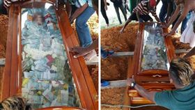 馬來西亞雪蘭莪一名男子為了報答養育之恩，掏出現金3萬令吉（約新台幣24萬元）放在父親棺材內陪葬，掀起熱議，不過也引起不少當地網友質疑這些現金可能是假鈔。（圖／翻攝自網路）