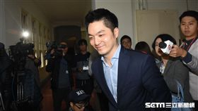 國民黨立委蔣萬安宣布不參選台北市長。 圖／記者林敬旻攝