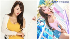 孫卉彤平面經驗拍攝姿態豐富。（組合圖／邱榮吉攝影／翻攝自孫卉彤粉絲團）