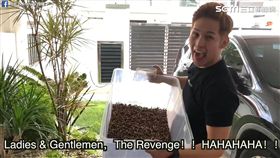 男友準備十公斤麵包蟲惡整女友。（圖／翻攝自Jeff & Inthira臉書）