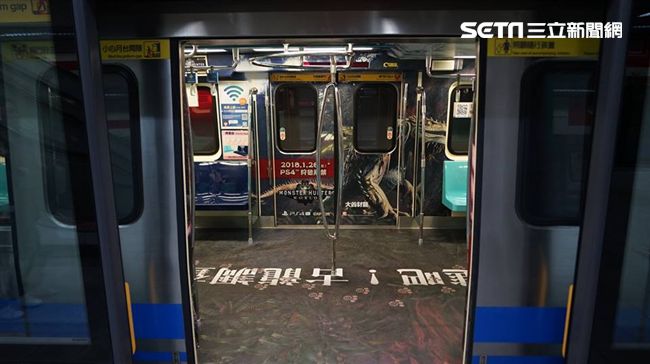 快來打卡！台北捷運魔物獵人列車開動