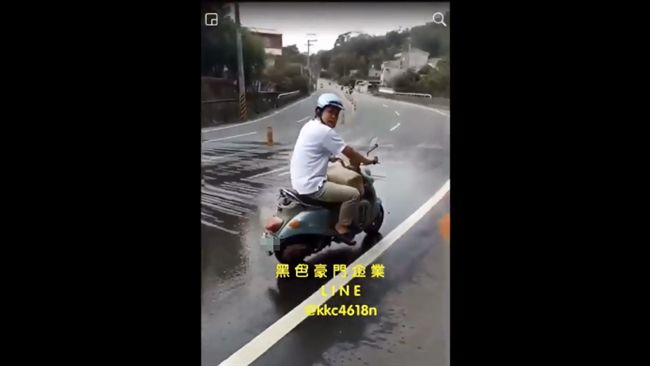 反擊騎士飆速？疑台三線居民彎道潑水