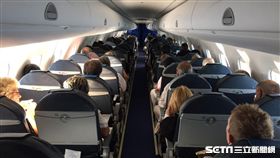 機艙,單走道客機,飛機,航空。（圖／記者簡佑庭攝）