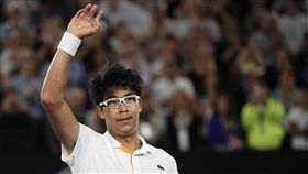 韓國鄭現擊敗喬科維奇。（圖／美聯社／達志影像）