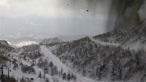日本草津火山噴發　滑雪場雪崩14傷
