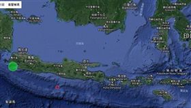 印尼,地震,強震,爪哇島,雅加達（圖／翻攝自earthquake-report.com）https://earthquake-report.com/eq-map/