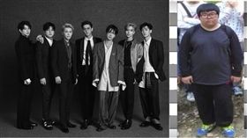 Super Junior與13年鐵粉。合成圖／翻攝自SJ臉書、KBS YouTube