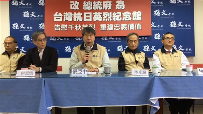 換總統府公投　張亞中：擺脫風水箍咒