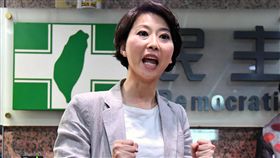 陳亭妃籲黨中央澄清民調說　有意角逐台南市長的民進黨立委陳亭妃17日前往中央黨部，籲請黨內正視有媒體報導民進黨中央發表台南市選舉相關民調一事，黨中央必須澄清。對此，中央黨部也嚴正聲明，絕無相關情事。中央社記者王飛華攝　107年1月17日