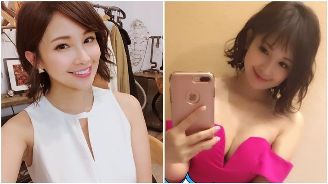 鍾欣怡高衩深V露雪乳　女兒見狀驚呆
