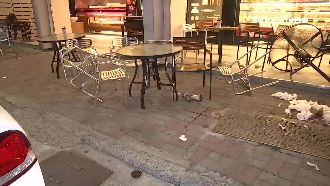 男騎樓喝咖啡　遭10名惡煞圍毆砍殺