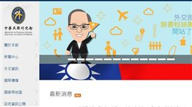 外交部官網國旗橫幅出現了！（圖／外交部）