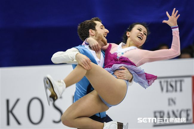 四大洲花式滑冰錦標賽冰舞長曲韓國 Yura Min/ Alexander Gamelin 圖／記者林敬旻攝