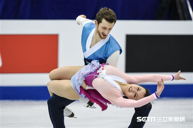 四大洲花式滑冰錦標賽冰舞長曲韓國 Yura Min/ Alexander Gamelin 圖／記者林敬旻攝