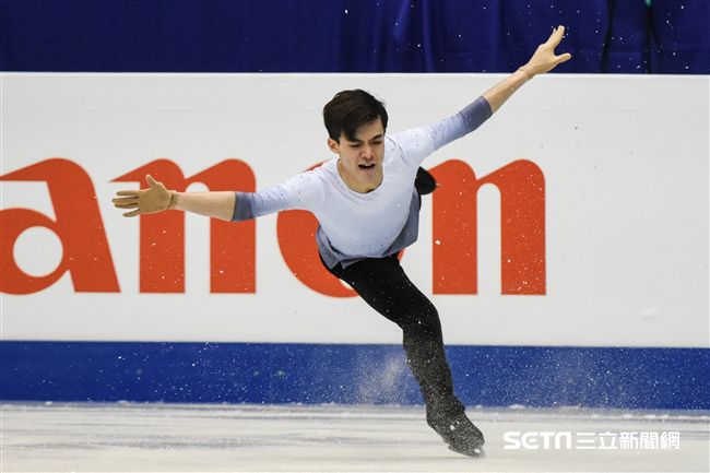 四大洲花式滑冰錦標賽男子短曲中華隊曹志禕 圖／記者林敬旻攝