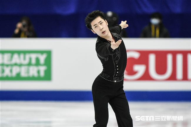 四大洲花式滑冰錦標賽男子短曲中國選手金博洋 圖／記者林敬旻攝