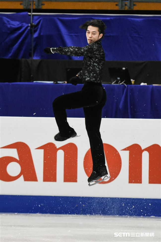四大洲花式滑冰錦標賽男子短曲日本選手無良崇人 圖／記者林敬旻攝