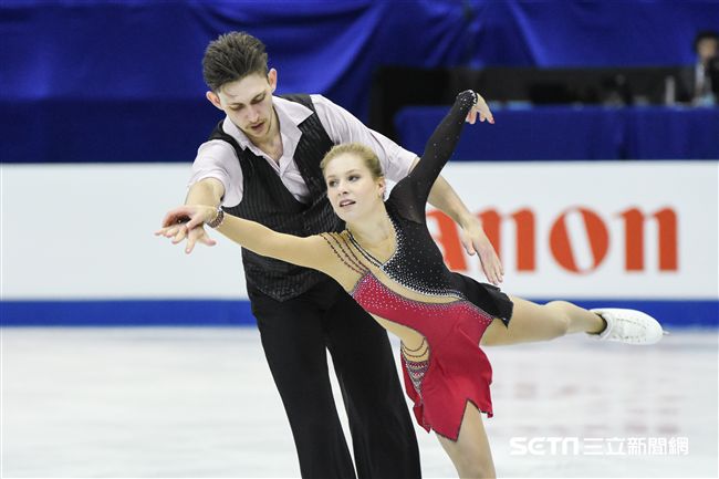 四大洲花式滑冰錦標賽雙人長曲澳洲選手Ekaterina Alexandrovskata、Harley Windsor。 圖／記者林敬旻攝