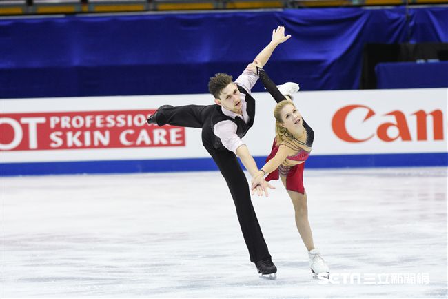 四大洲花式滑冰錦標賽雙人長曲澳洲選手Ekaterina Alexandrovskata、Harley Windsor。 圖／記者林敬旻攝