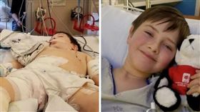 美國,腳踏車,摔傷,嗜肉菌,截肢,男童（圖／翻攝自募款網站GoFoundMe）