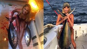 模特兒,比基尼,捕魚,釣手,漁船,爆乳,Emily Riemer,海女,釣魚,魚腥,魚　圖／翻攝自Emily RiemerIG https://goo.gl/QrcPAh