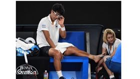 ▲鄭現受傷退賽。（圖／截自韓國媒體）