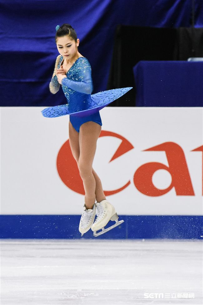 四大洲花式滑冰錦標賽女子長曲日本選手宮原知子。 圖／記者林敬旻攝
