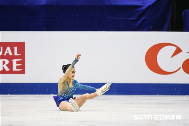 四大洲花式滑冰錦標賽女子長曲日本選手宮原知子。 圖／記者林敬旻攝