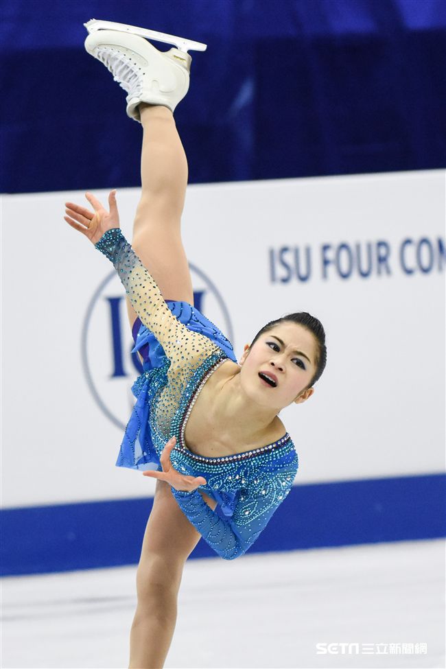 四大洲花式滑冰錦標賽女子長曲日本選手宮原知子。 圖／記者林敬旻攝