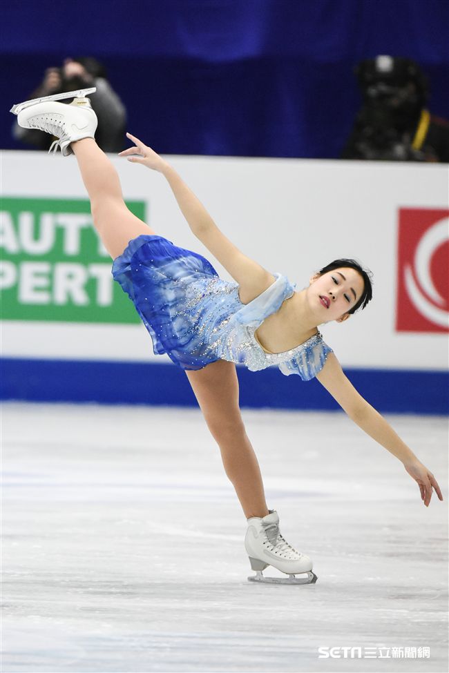 四大洲花式滑冰錦標賽女子長曲日本選手三原舞依。 圖／記者林敬旻攝