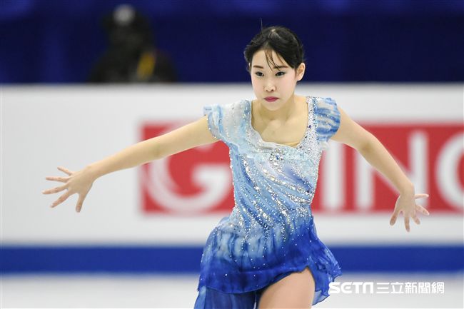 四大洲花式滑冰錦標賽女子長曲日本選手三原舞依。 圖／記者林敬旻攝