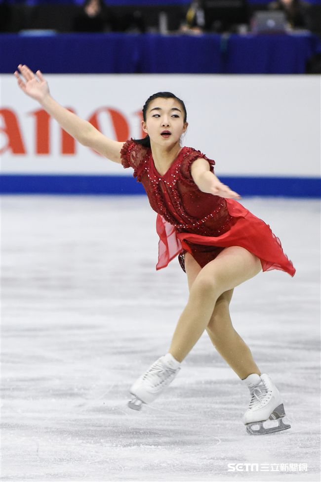 四大洲花式滑冰錦標賽女子長曲日本選手坂本花織。 圖／記者林敬旻攝