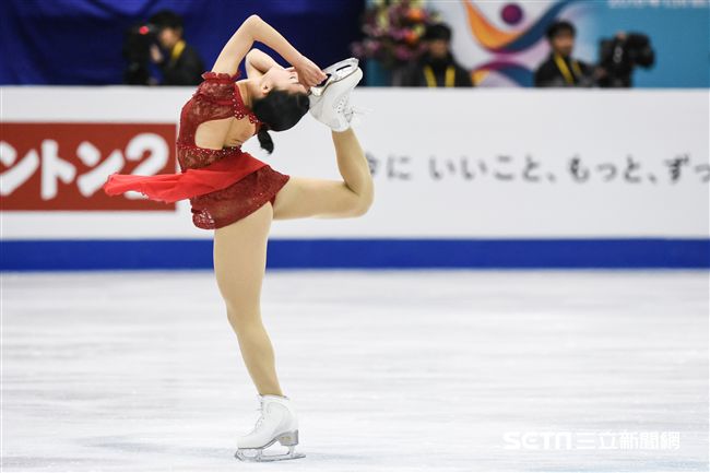 四大洲花式滑冰錦標賽女子長曲日本選手坂本花織。 圖／記者林敬旻攝