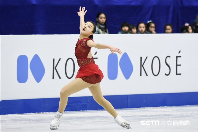 四大洲花式滑冰錦標賽女子長曲日本選手坂本花織。 圖／記者林敬旻攝