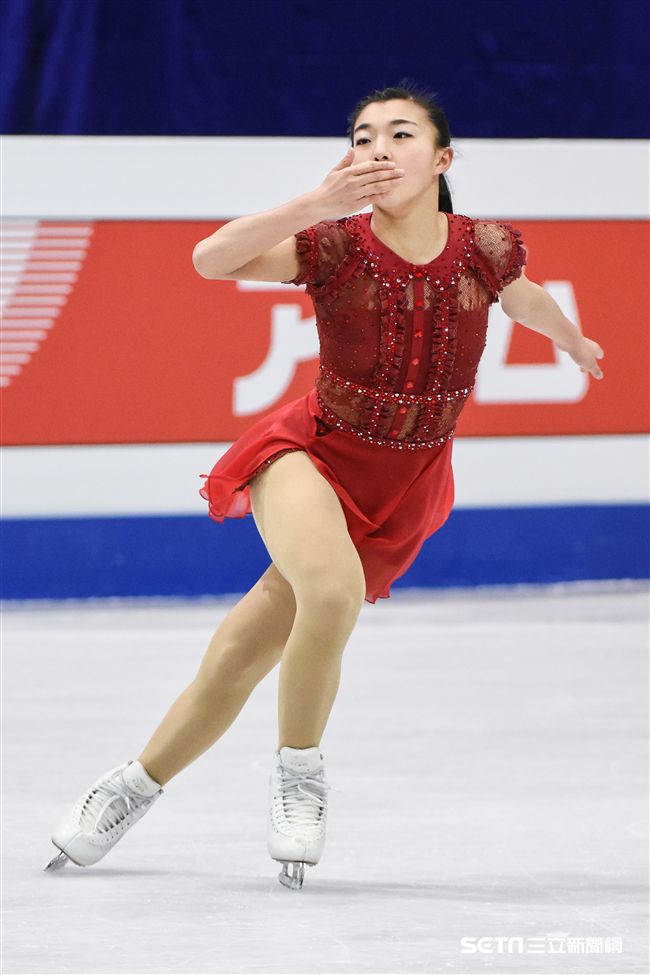 四大洲花式滑冰錦標賽女子長曲日本選手坂本花織。 圖／記者林敬旻攝