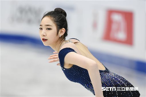 四大洲花式滑冰錦標賽女子長曲南韓選手崔多彬。 圖／記者林敬旻攝