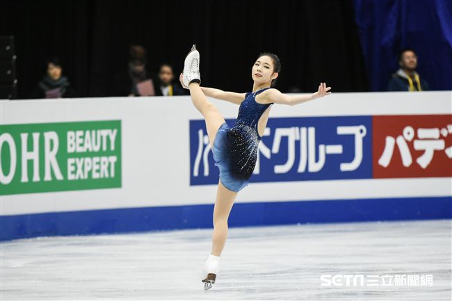 四大洲花式滑冰錦標賽女子長曲南韓選手崔多彬。 圖／記者林敬旻攝