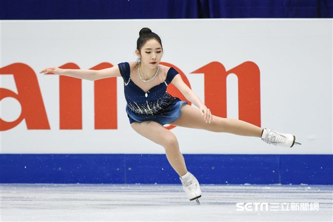 四大洲花式滑冰錦標賽女子長曲南韓選手崔多彬。 圖／記者林敬旻攝