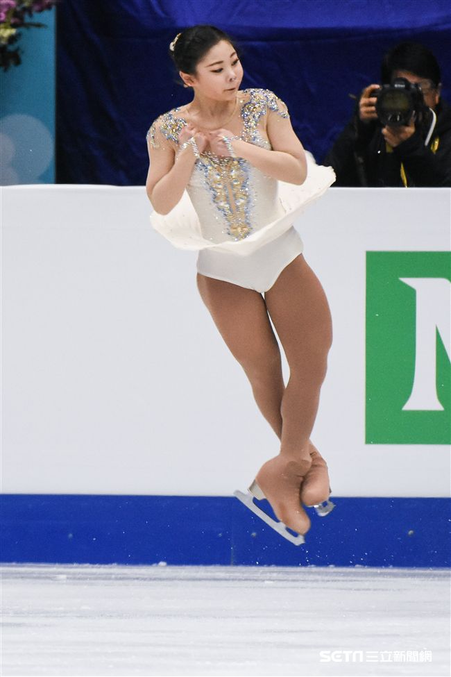 四大洲花式滑冰錦標賽女子長曲南韓選手金河娜。 圖／記者林敬旻攝